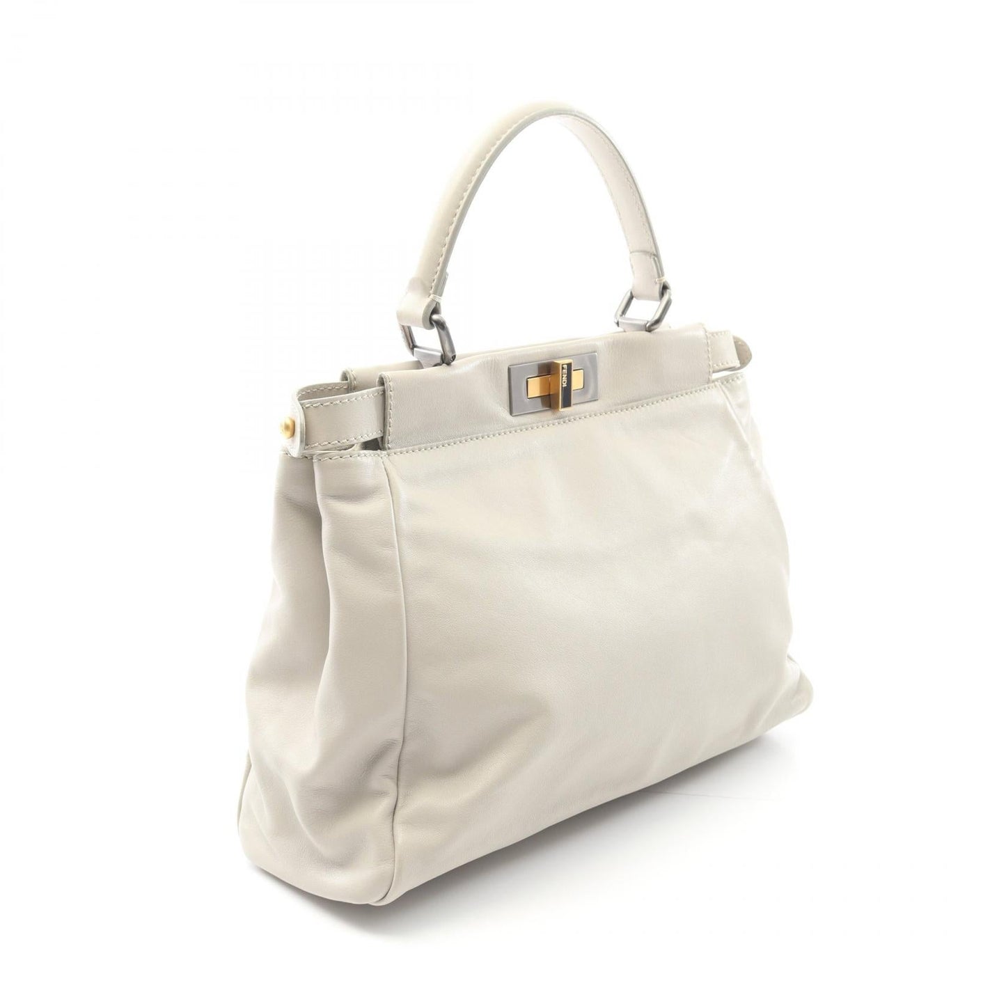 Fendi Peekaboo Handbag Leather Travel Bag