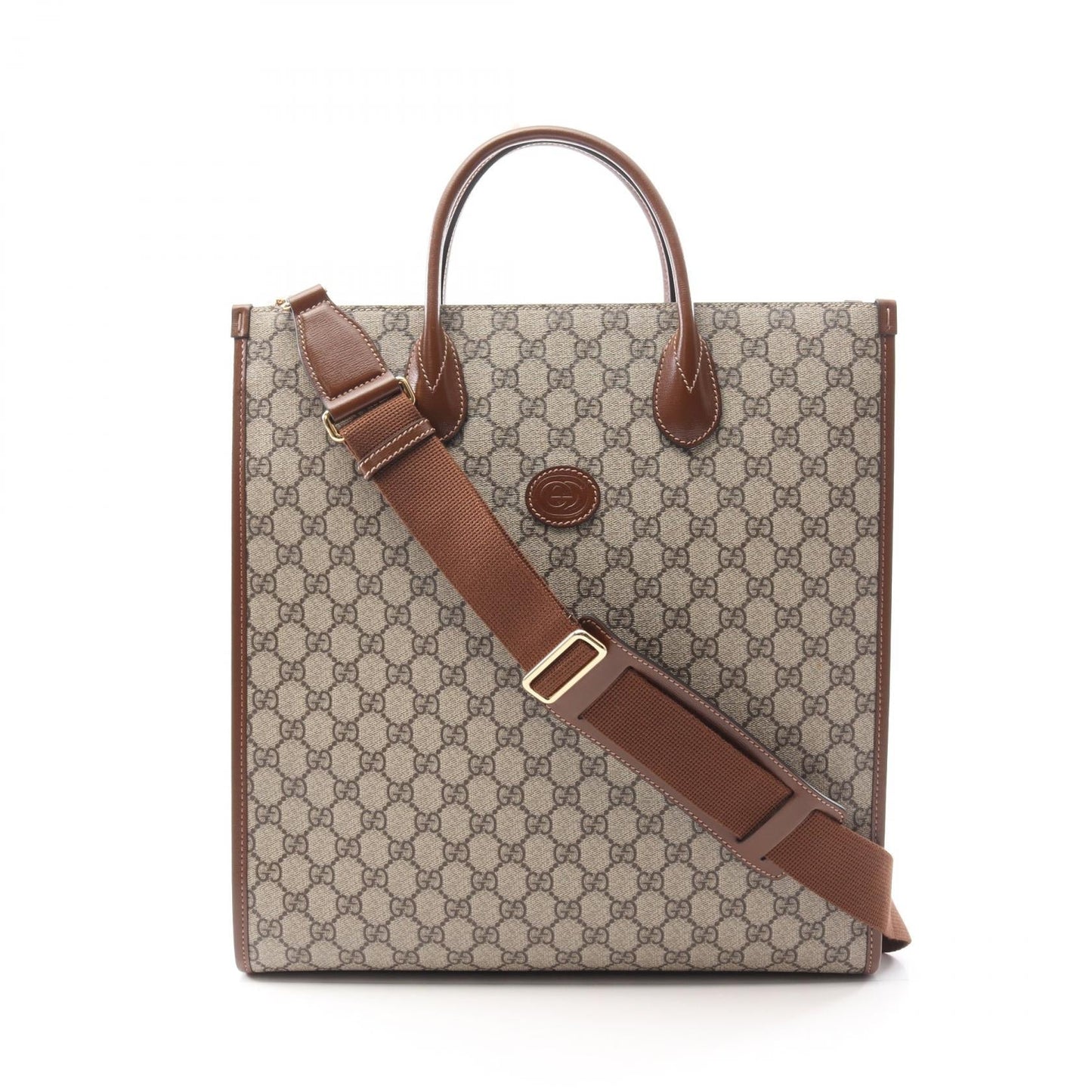 Gucci Interlocking Supreme Coated Tote Bag Canvas Bag 2