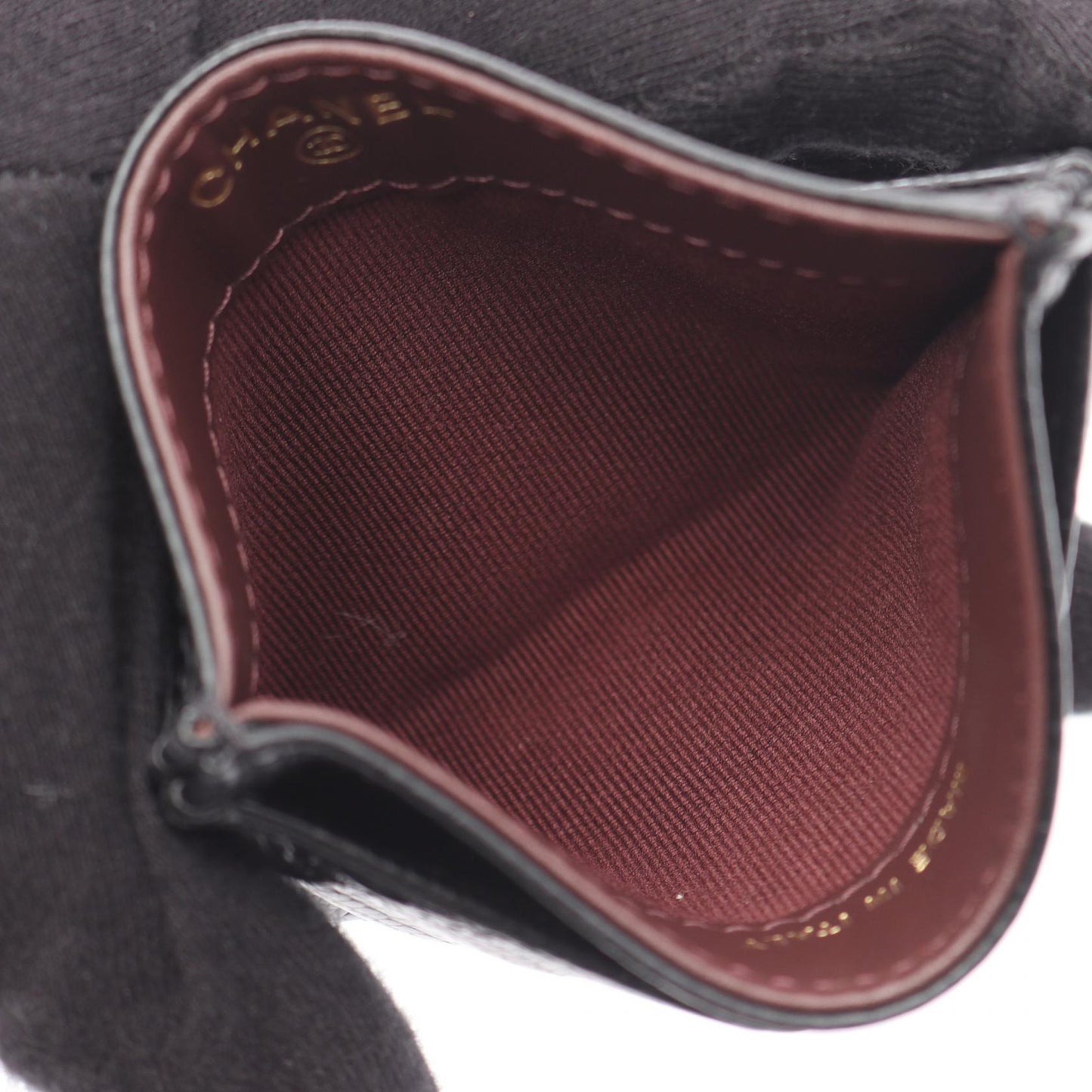 Chanel Matelasse Grained Calfskin Card Case Bag