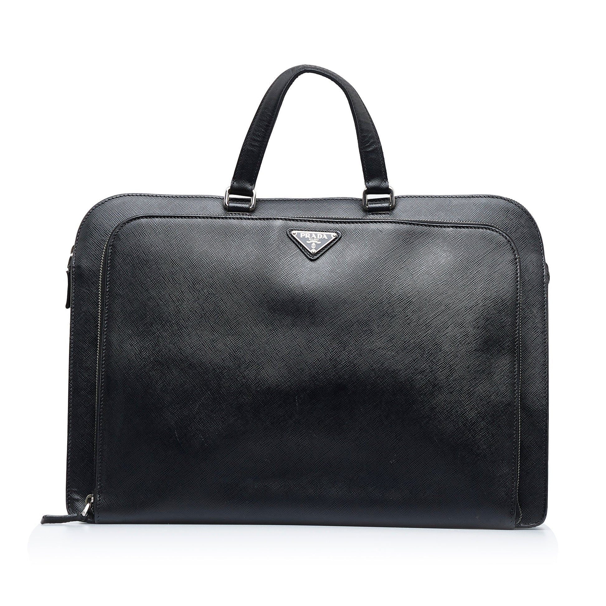 Prada Business Bag Saffiano Black Travel Bag