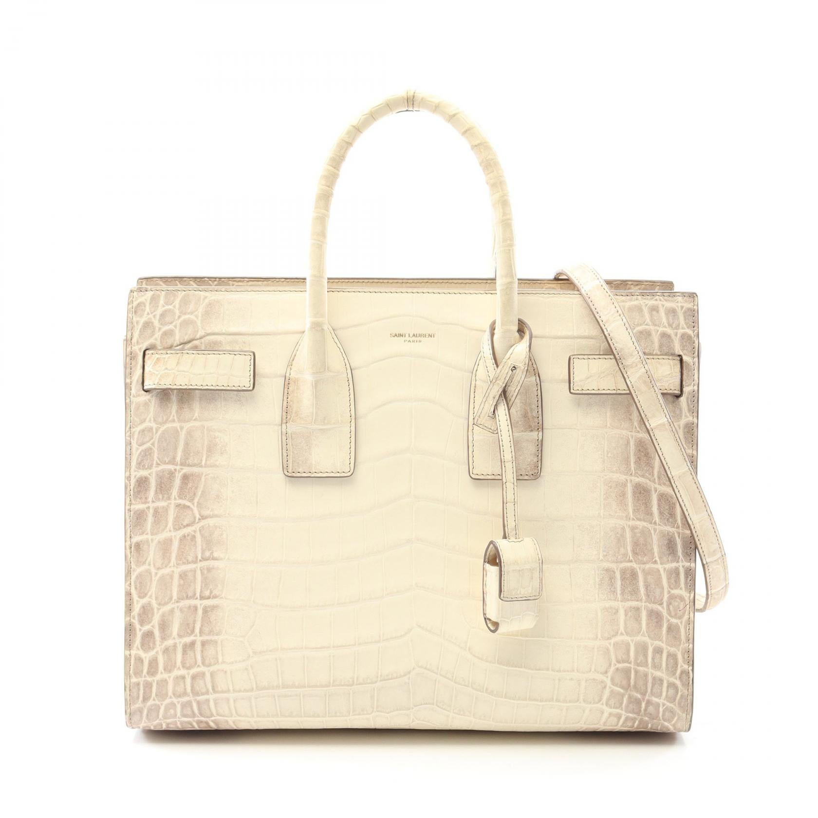YSL Saint Laurent Sac De Jour Calfskin Handbag Travel Bag