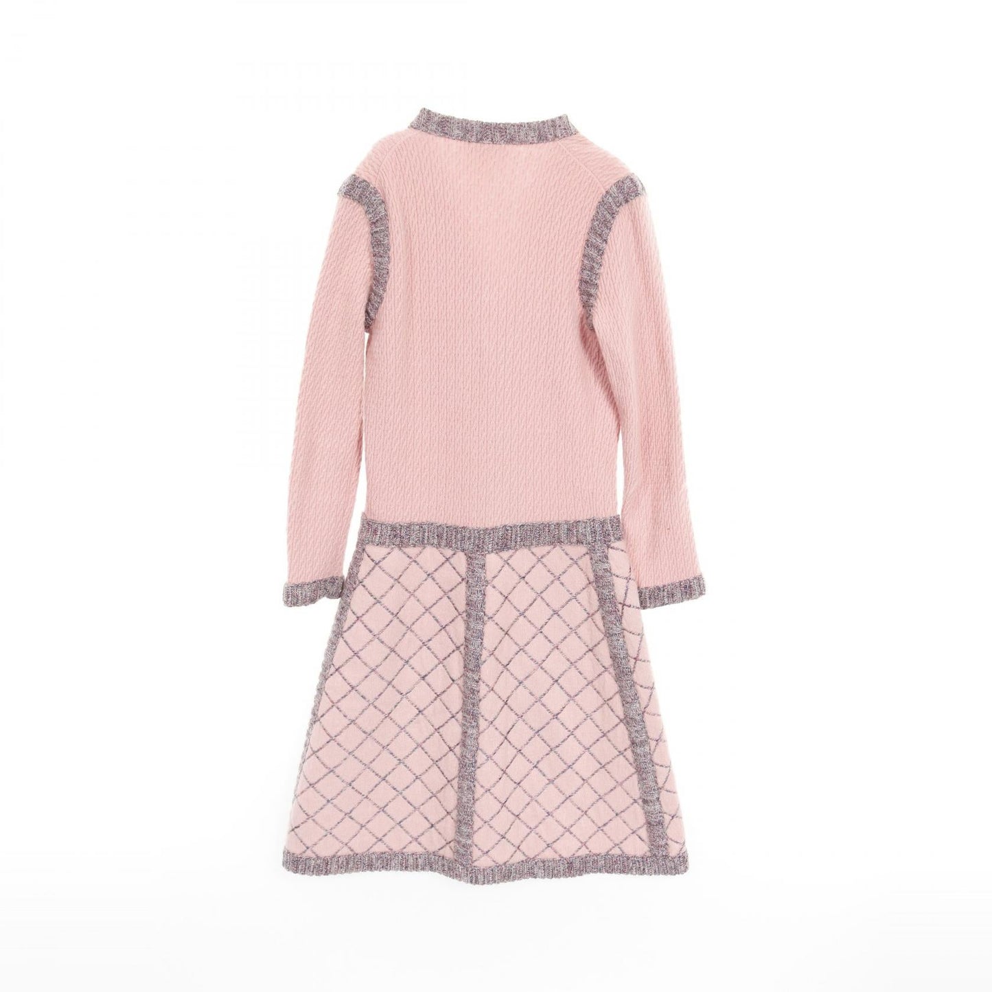 Chanel Camellia Button Silk Cashmere Dress