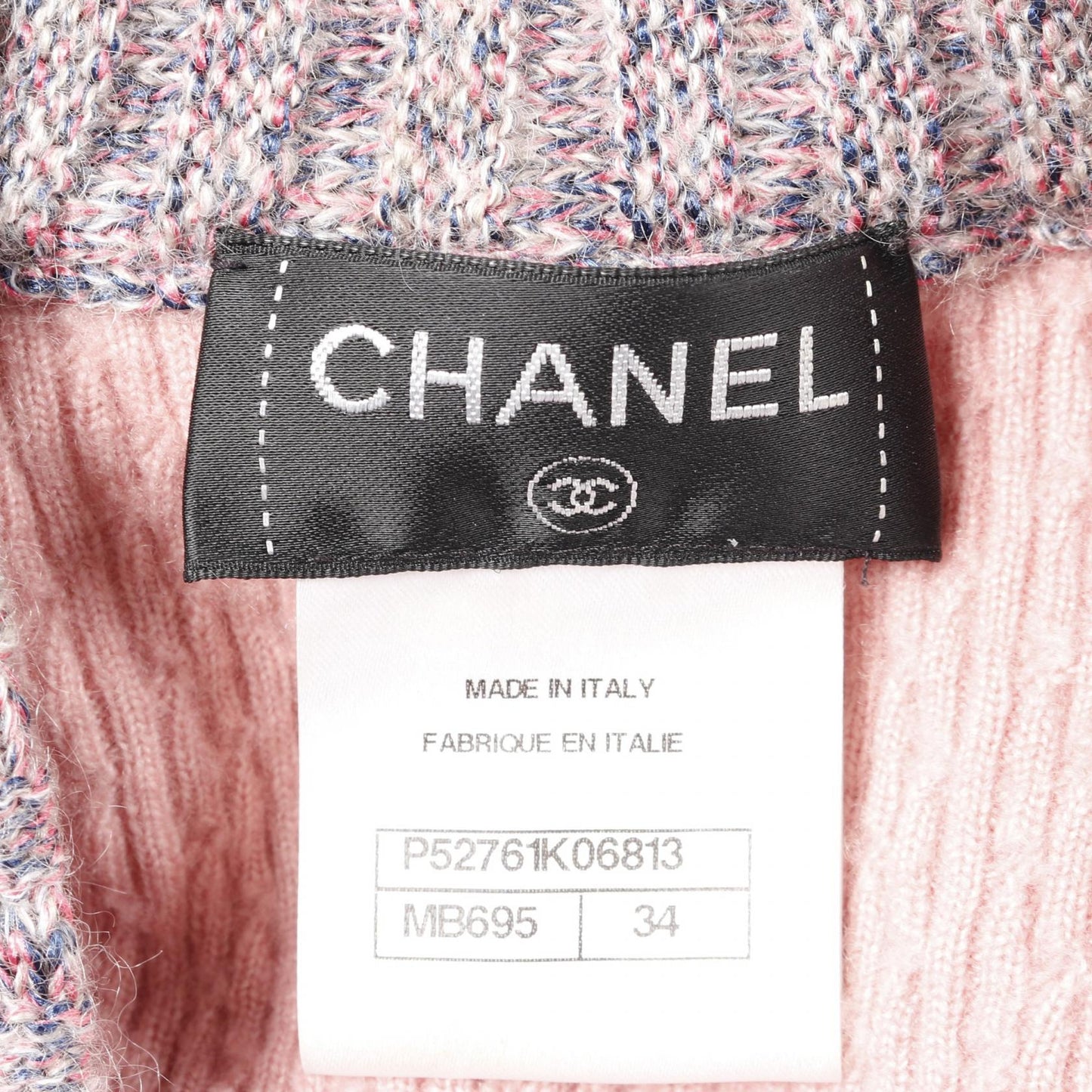 Chanel Camellia Button Silk Cashmere Dress