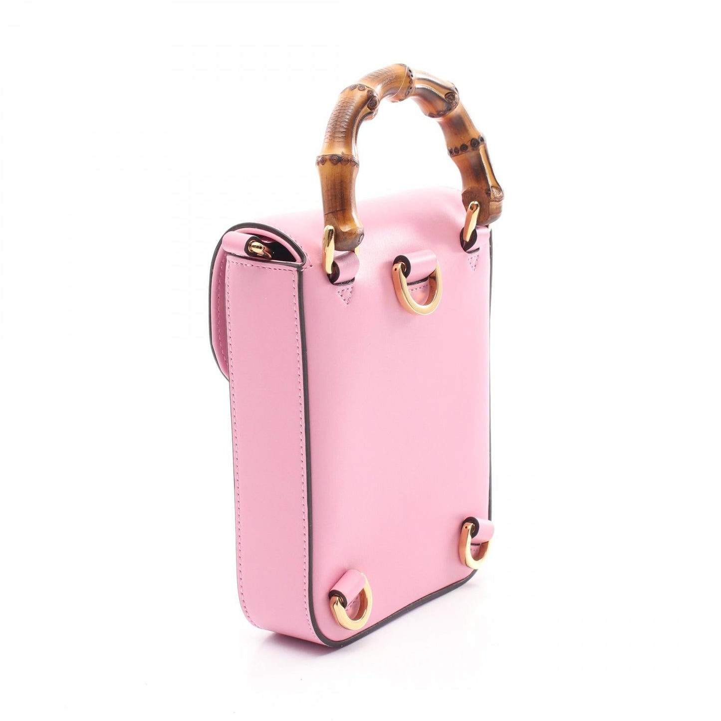 Gucci Bamboo Handbag Leather Travel Bag
