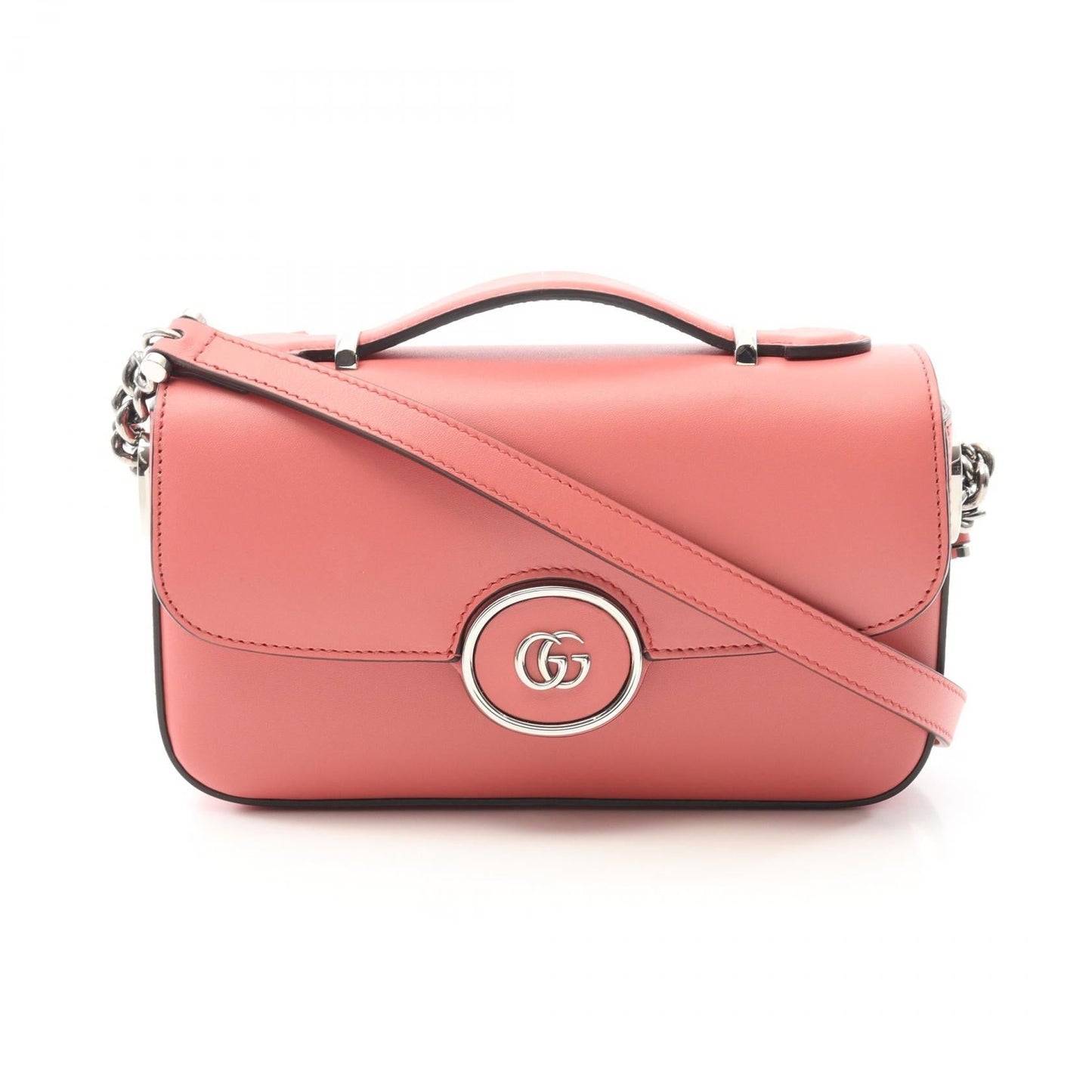 Gucci Double Shoulder Bag Leather Shoulder Bag