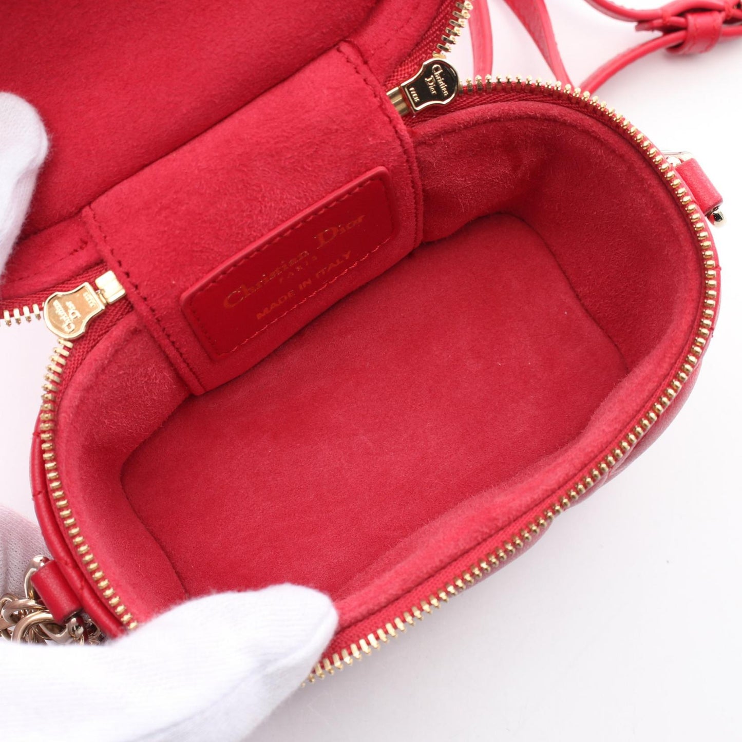 Dior Lady Vanity Handbag Leather Micro Travel Bag