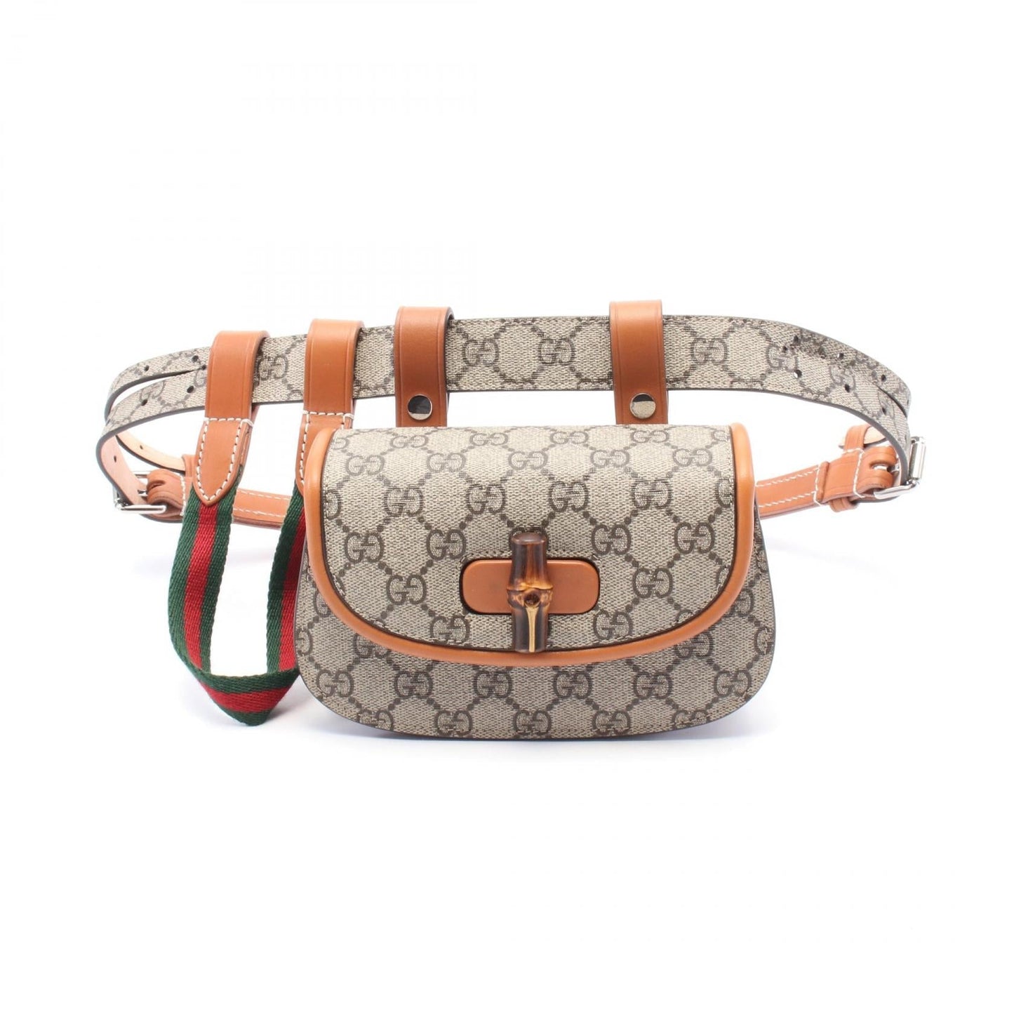 Gucci Bamboo Pvc Coated Belt Bag Canvas Accessory