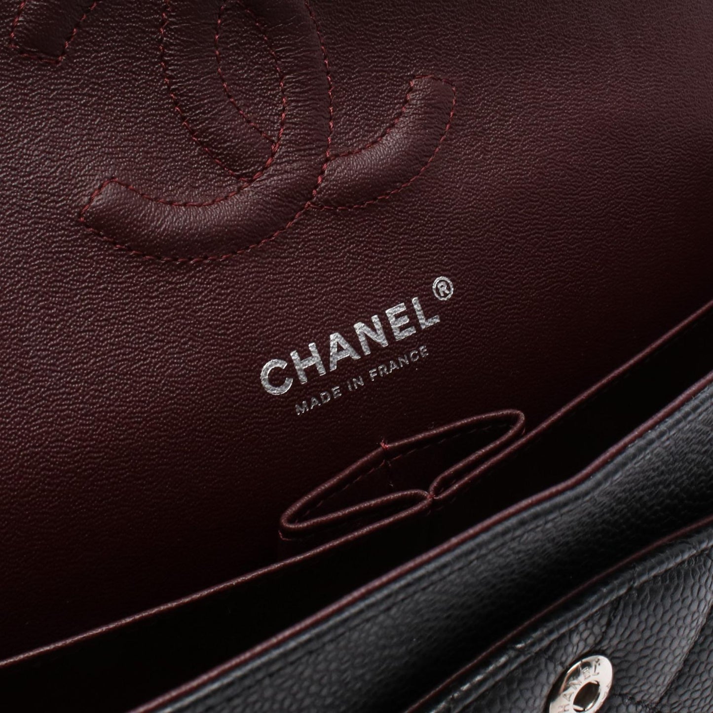 Chanel Matelasse Caviar Skin Double Flap Shoulder Bag
