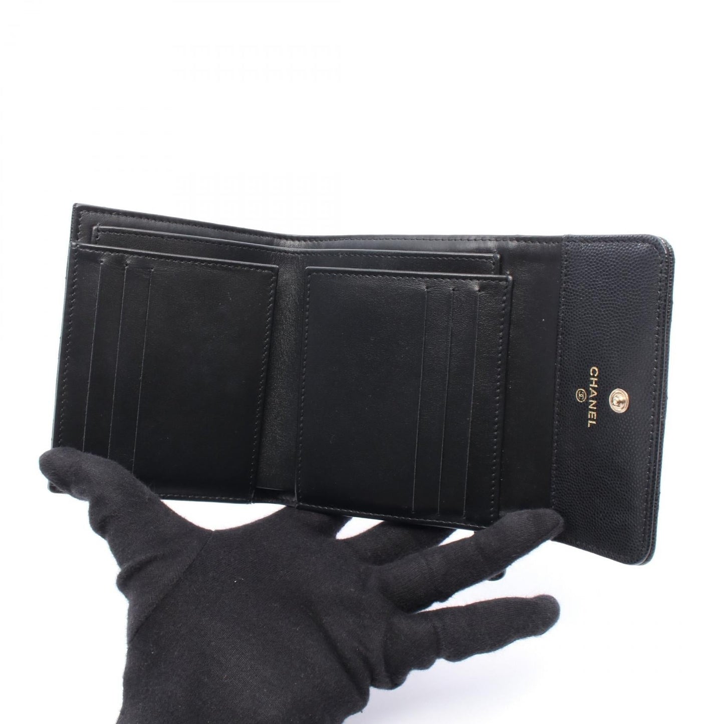 Chanel Matelassé Caviar Skin Wallet