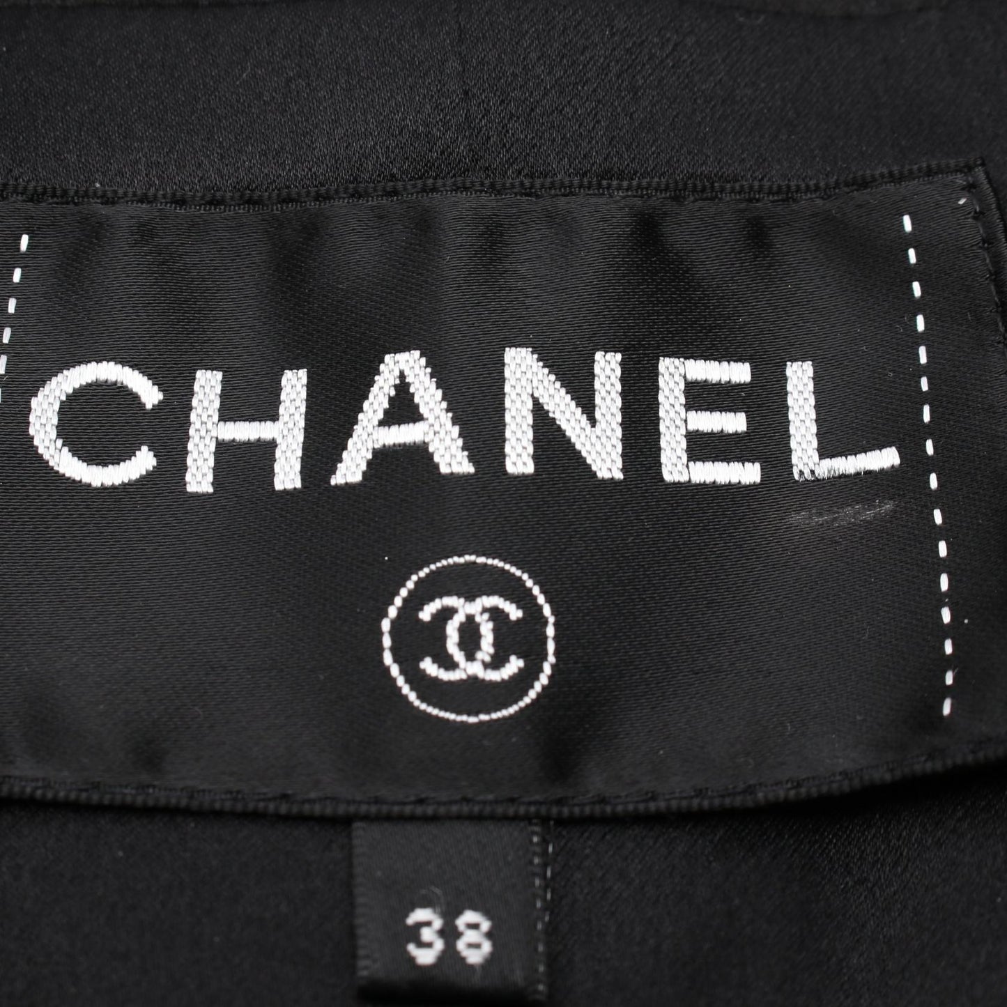 Chanel Coco Mark Button Nylon Wool Polyester Outerwear Bag