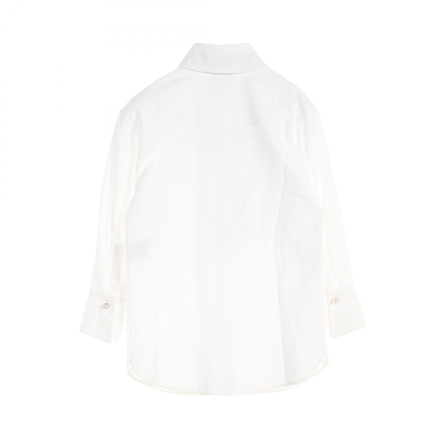 Chanel Pearl Button Cotton Blo 