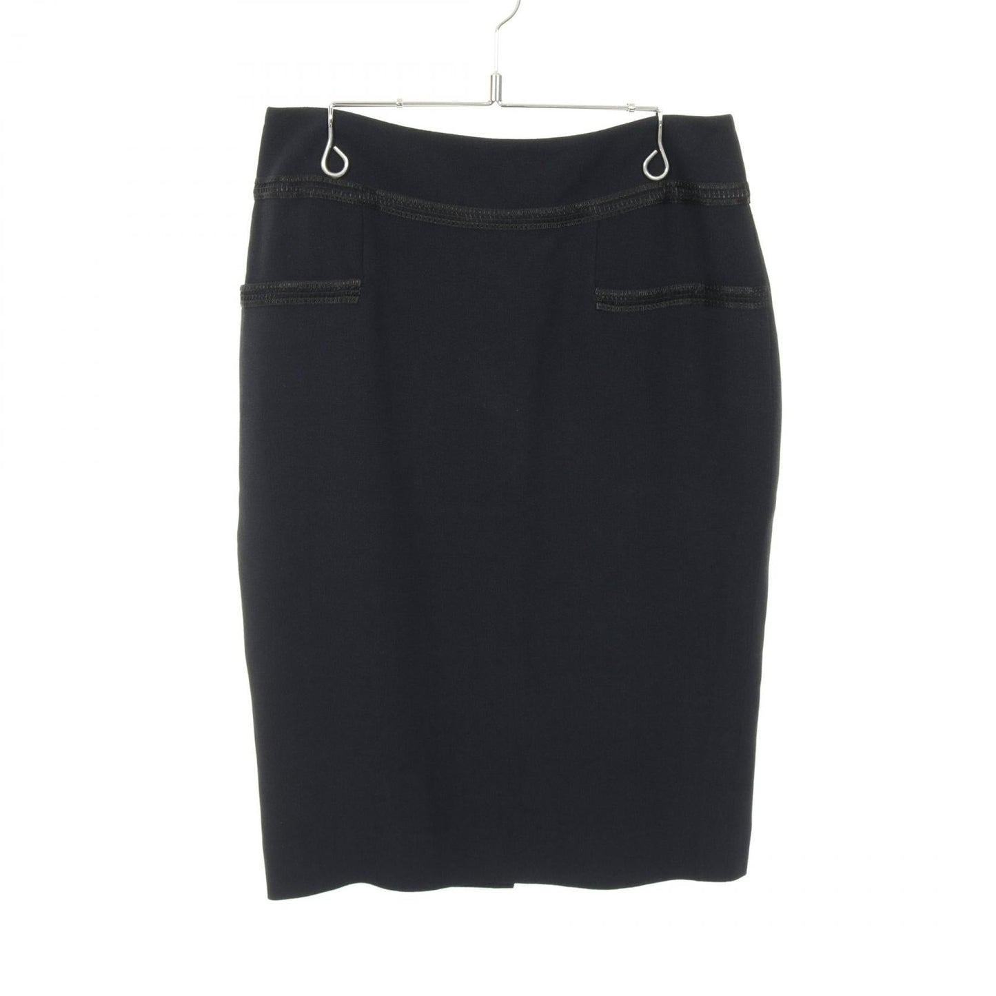Chanel Camellia Button Rayon Acetate Skirt