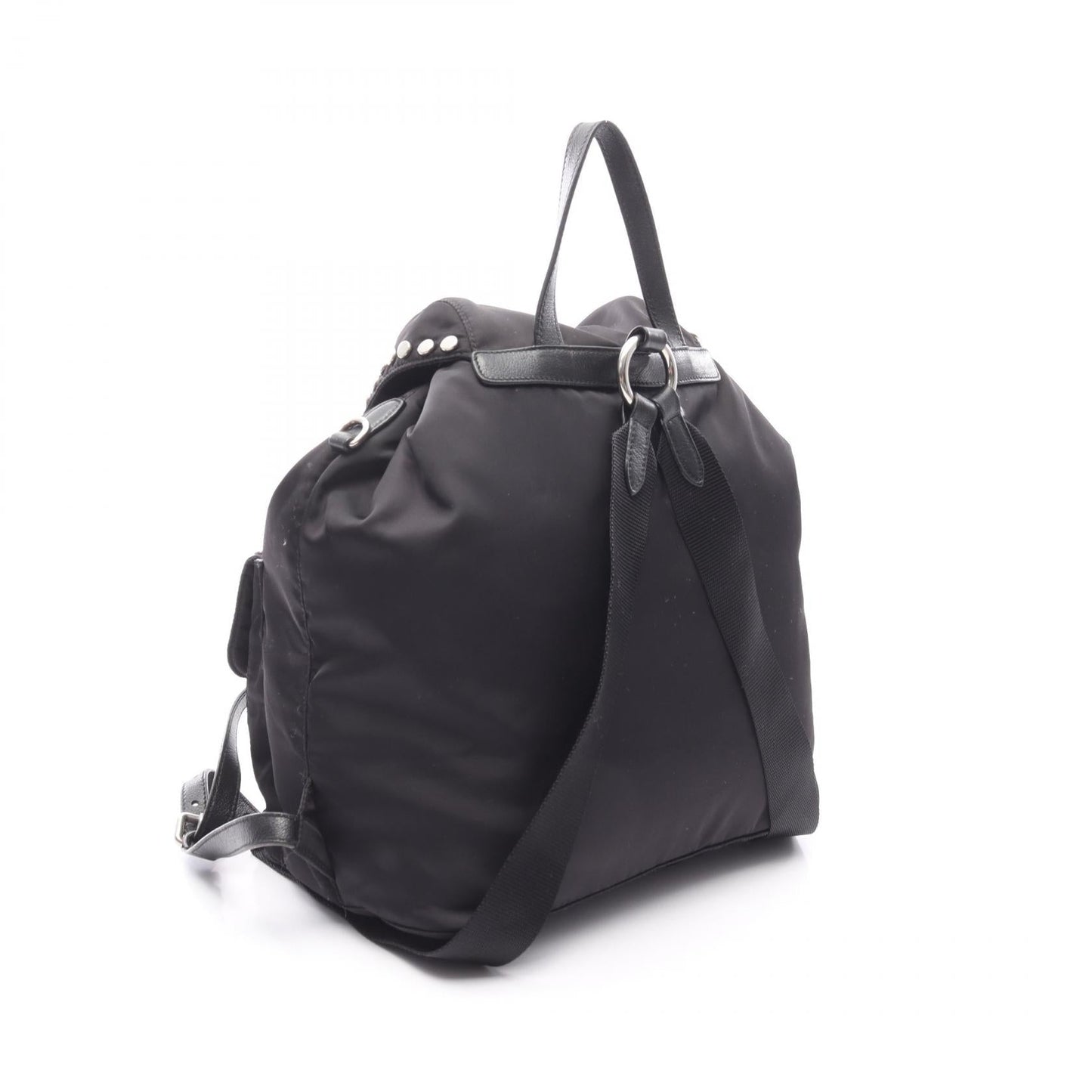 Prada Vela Backpack Leather Nylon