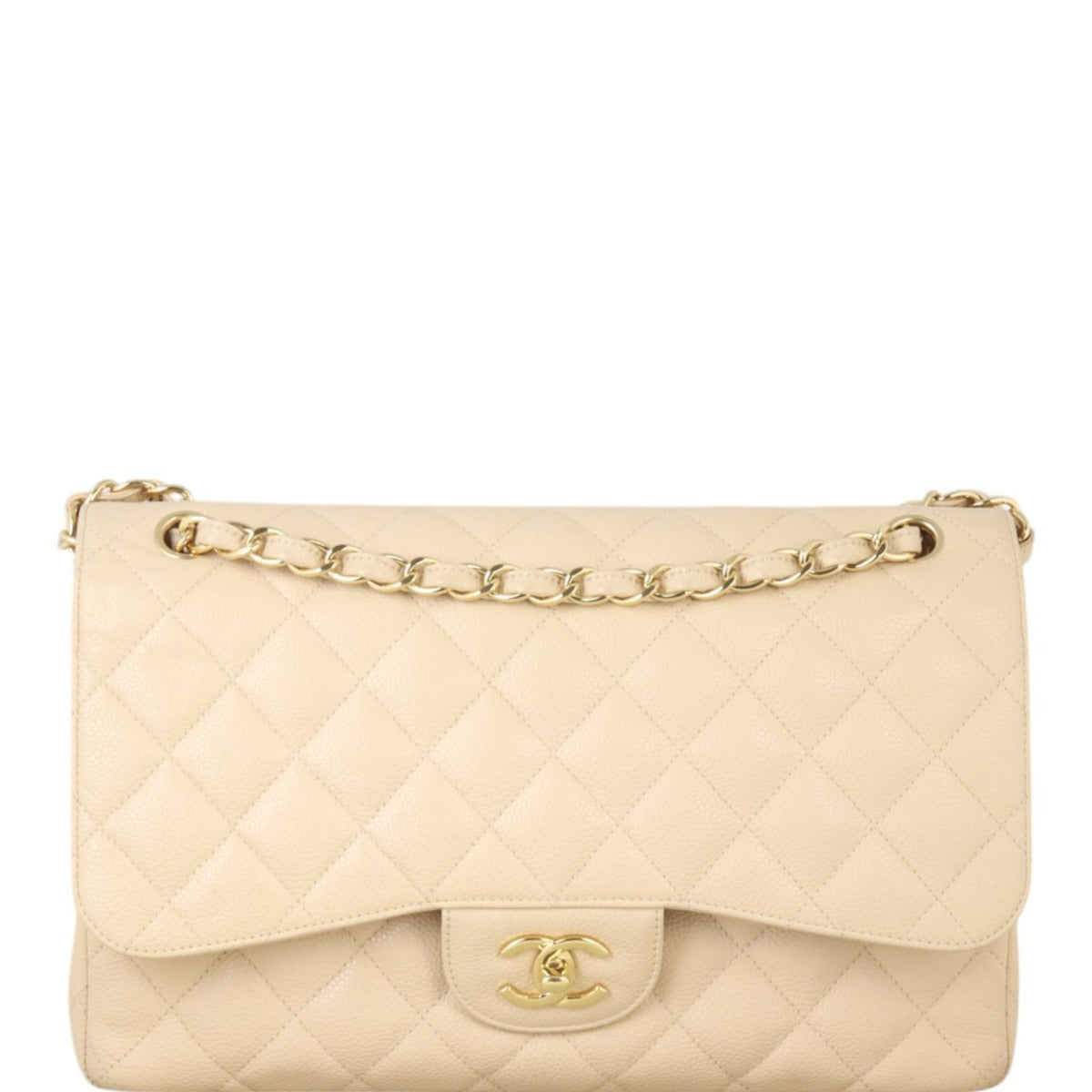 Chanel Classic Double Jumbo Handbag Quilted Flap Crossbody Bag