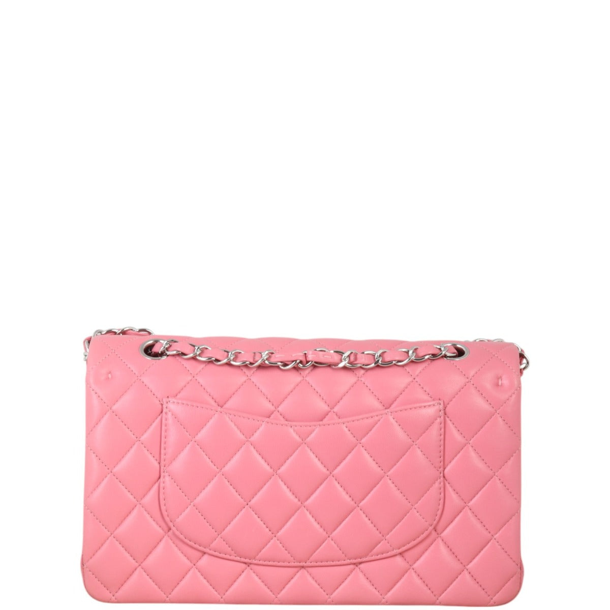 Chanel Classic Double Flap Handbag Quilted Pink Crossbody Bag