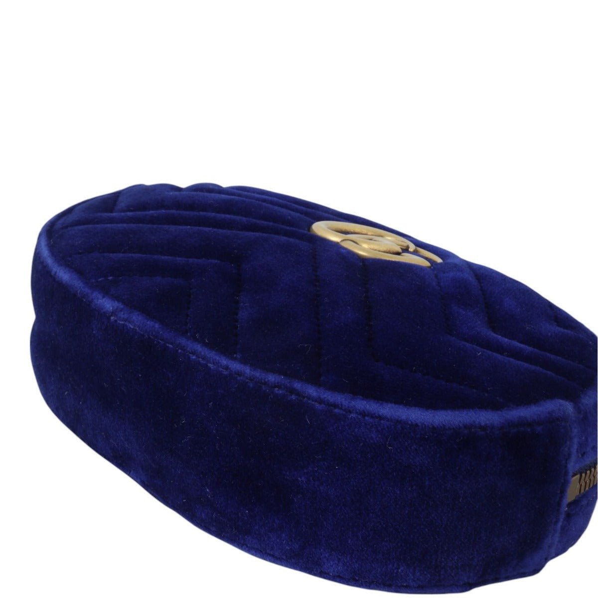 Gucci GG Marmont Matelasse Velvet Belt Bag