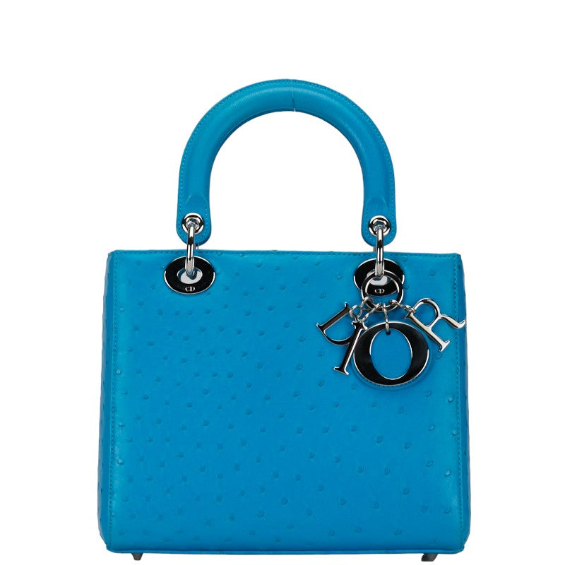 Dior Lady Ostrich 2Way Bag Travel Bag