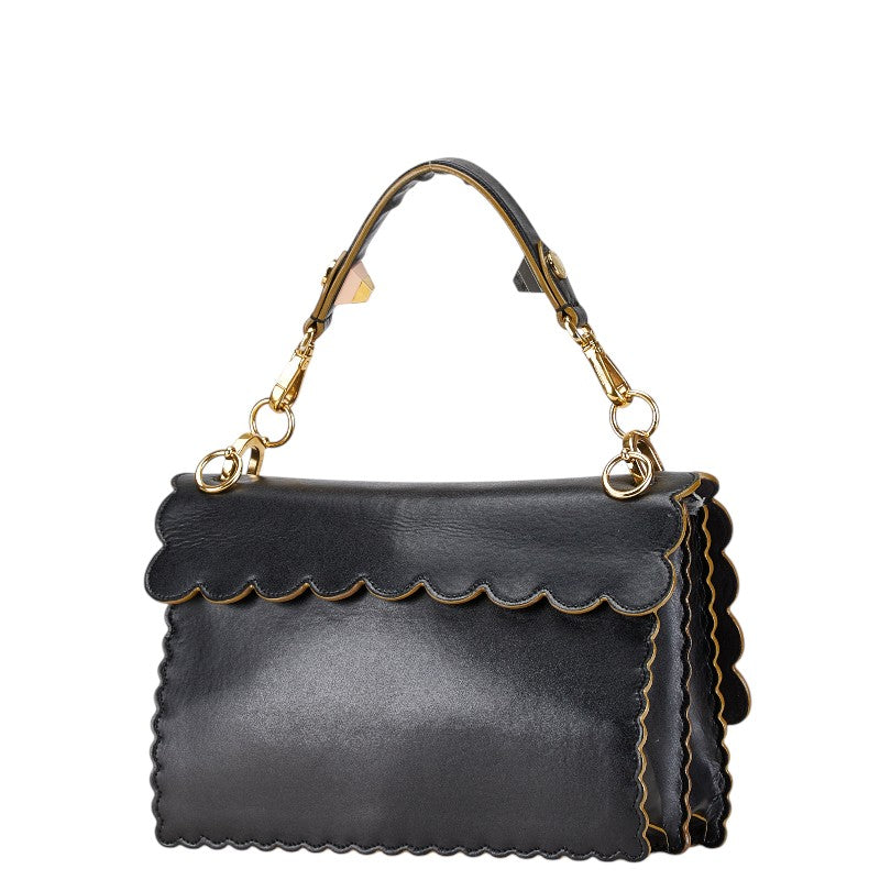 Fendi Kan 2Way Bag Leather Travel Bag