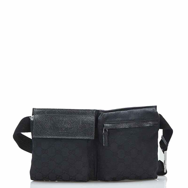 Gucci 2Way Waist Bag Canvas Travel Bag