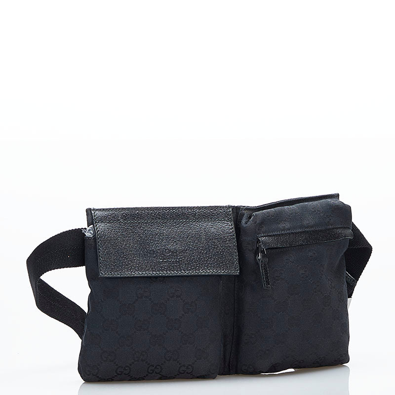 Gucci 2Way Waist Bag Canvas Travel Bag
