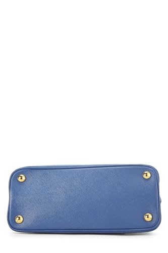 Prada Promenade Luxury Handbag Saffiano Blue Mini Travel Bag