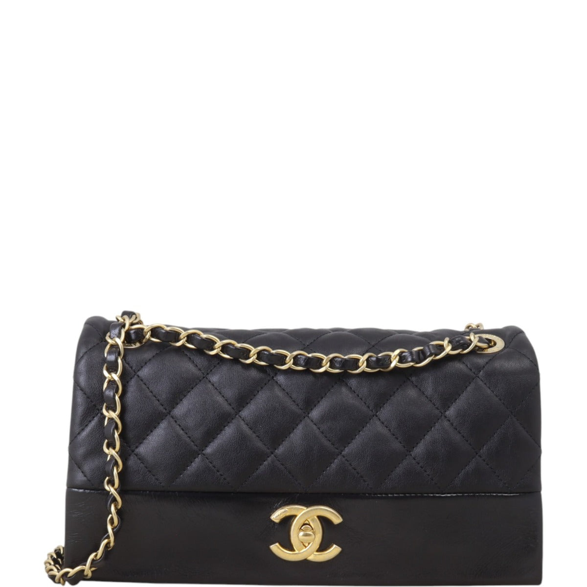 Chanel Soft Elegance Flap Bag Quilted Black Crossbody Bag