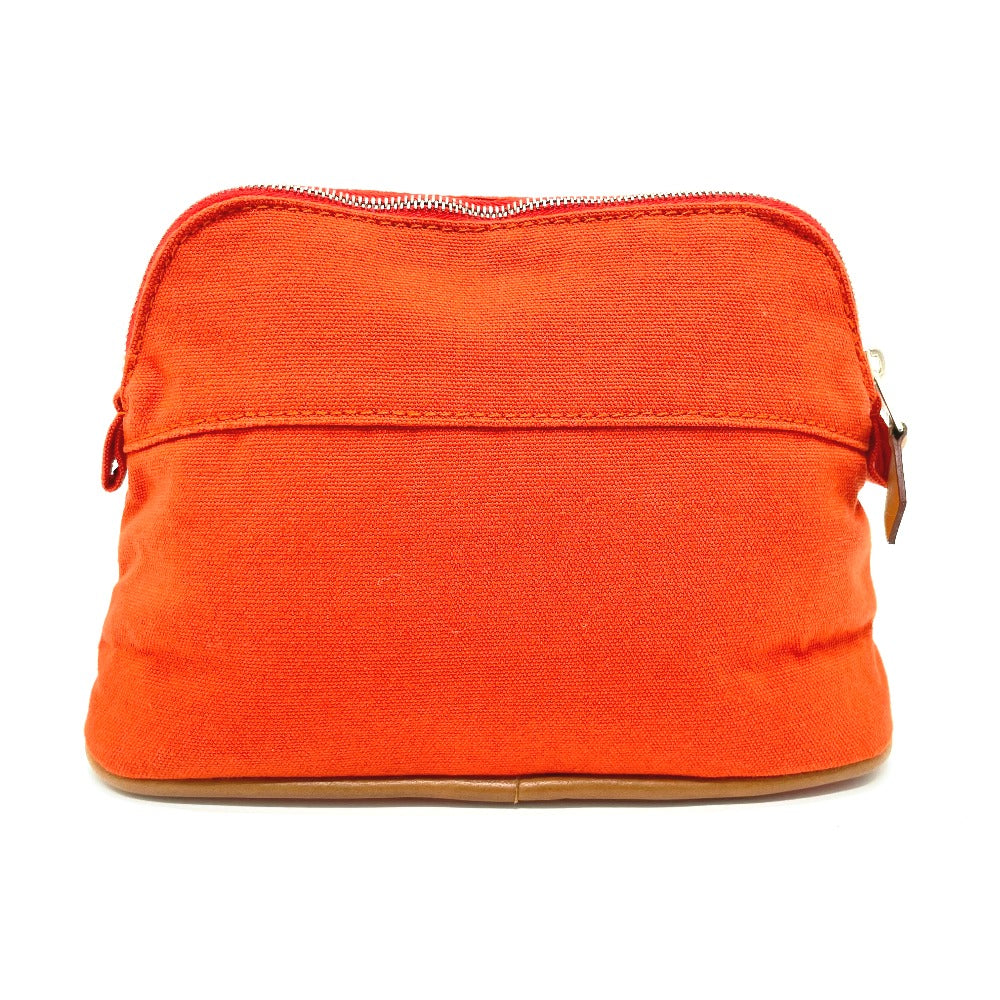 Pouch Cotton Orange Bored Pouch Handbag Travel Bag
