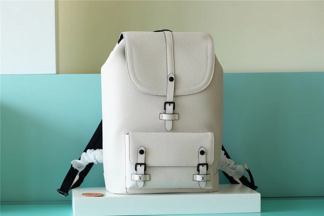 Top Quality Christopher Slim Backpack Taurillon For White