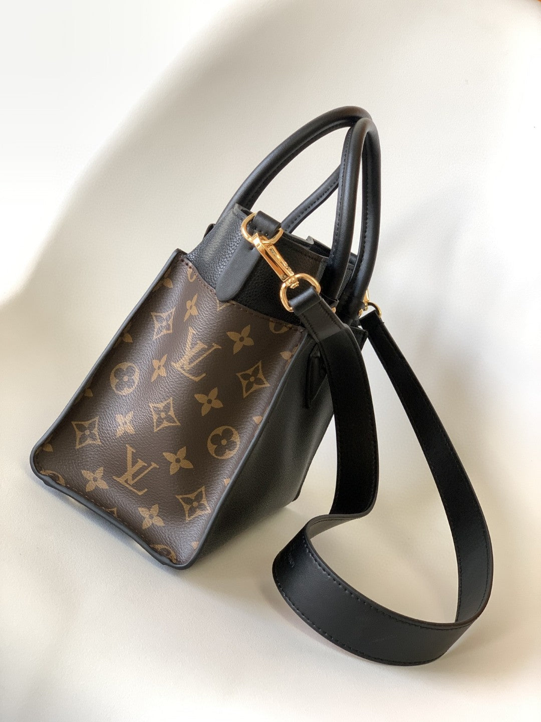 Top Quality On My Side Pm Tote Canvas Monogram Shoulder Bag