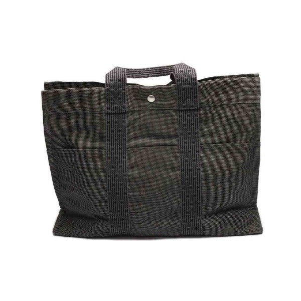Hermes Tote Bag Mm Her Line Canvas Gray