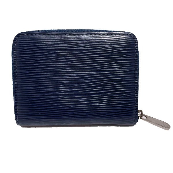 Louis Vuitton Coin M60438 Epi Zip around Leather Blue Navy Handbag