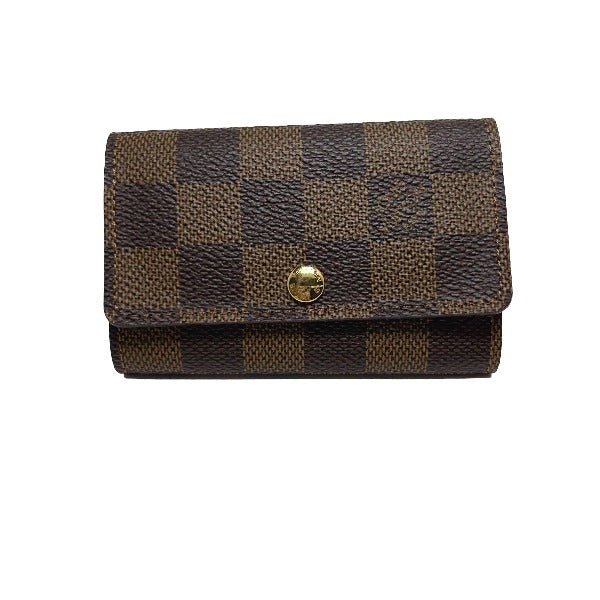 Louis Vuitton Key holder N62630 Damier Canvas Brown Key Chain 0