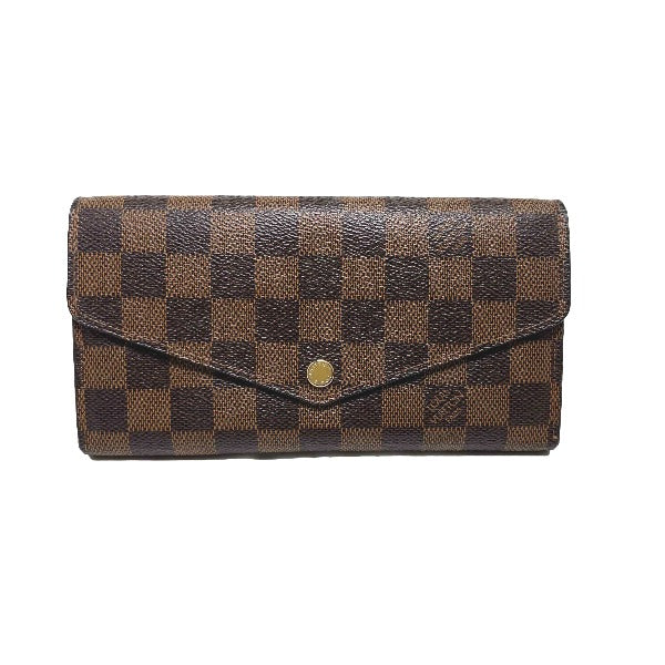 Louis Vuitton Long Purse N63209 Damier Ebene Canvas Wallet Case