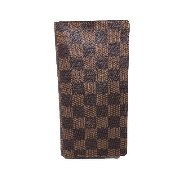 Louis Vuitton Bifold N60017 Damier pocket Damier Canvas Brown Wallet Case