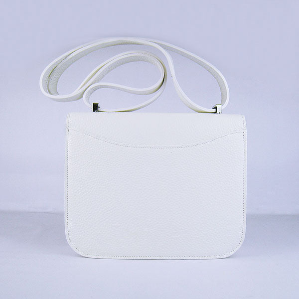 Hermes Luxury Constance Cowskin Bag H Leather White Travel Bag
