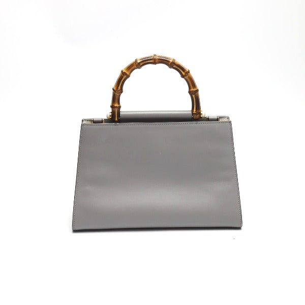 Gucci Bamboo 2WAY Bamboo Gray Handbag