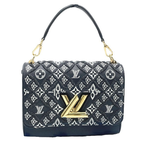 Louis Vuitton M57442 Since Twist MM Leather Black Shoulder Bag