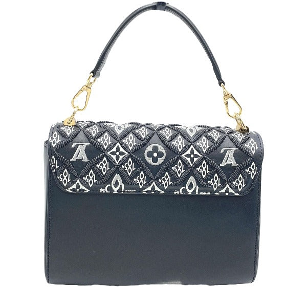Louis Vuitton M57442 Since Twist MM Leather Black Shoulder Bag