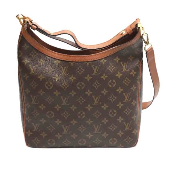 Louis Vuitton M45195 reverse Dauphine MM Monogram Canvas Brown Shoulder Bag