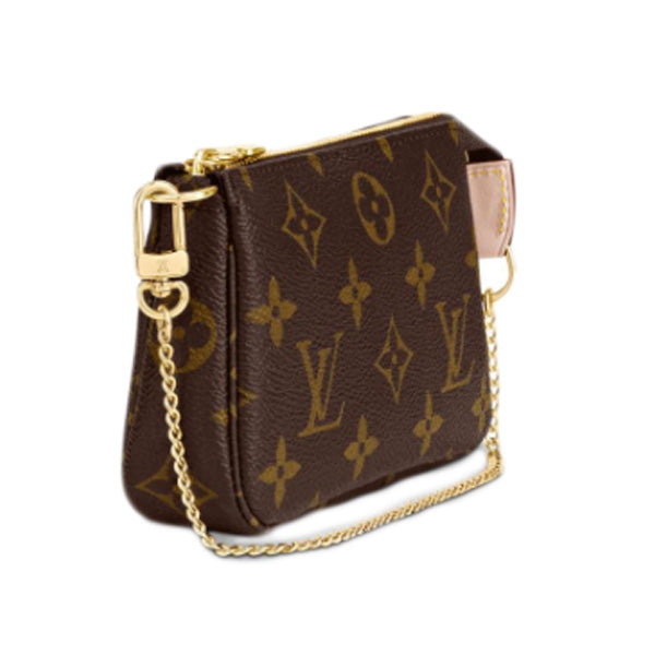 Louis Vuitton Pouch M58009 accessories pouch Pochette Monogram Canvas Brown Mini Clutch Bag 0