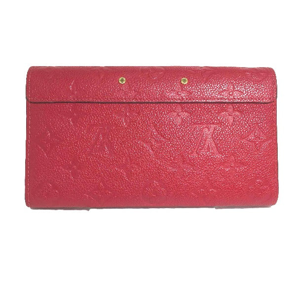 Louis Vuitton Long Purse M62459 Long Purse Monogram Canvas Red Wallet Case
