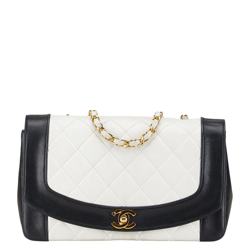 Chanel Coco Mark Diana Matelasse Lambskin Shoulder Bag