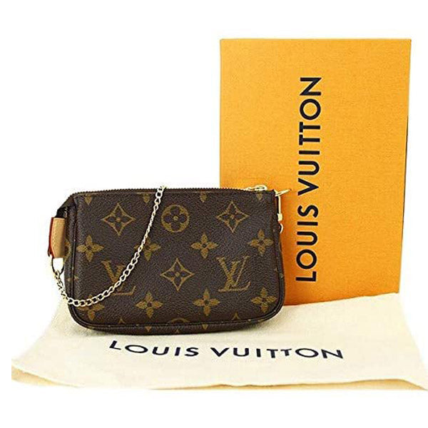 Louis Vuitton Pouch M58009 accessories pouch Pochette Monogram Canvas Brown Mini Clutch Bag