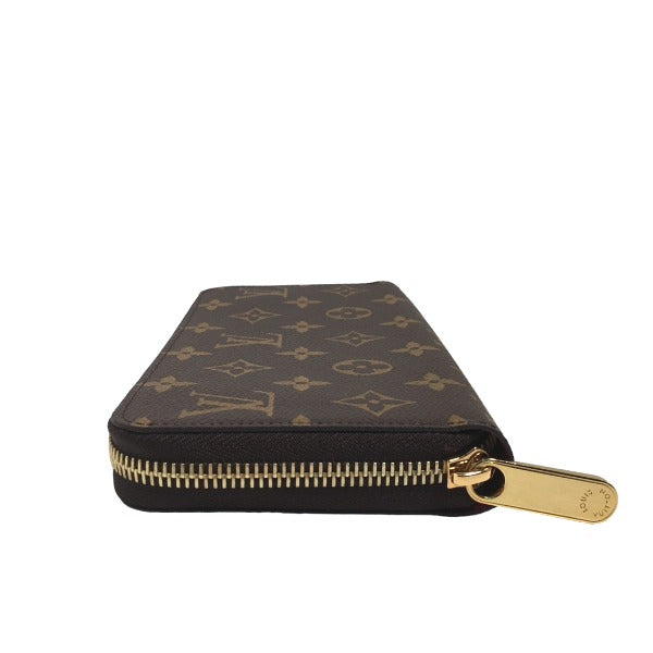 Louis Vuitton Long Purse M41895 Fuchsia Zip Monogram Canvas Wallet Case 4