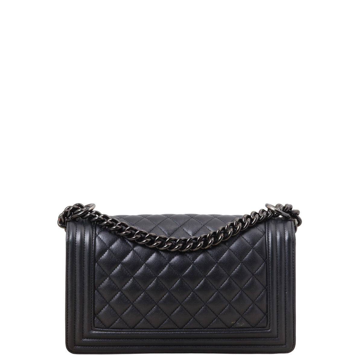 Chanel Boy Old Handbag Quilted Black Crossbody Bag Medium 03032025