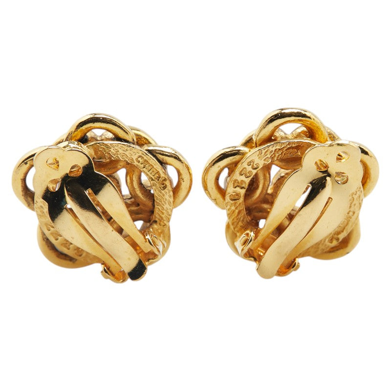 Chanel Coco Mark Flower Earrings