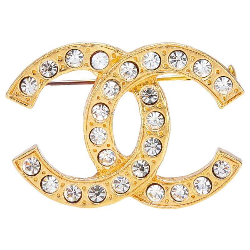 Chanel Coco Mark Rhinestone Brooch
