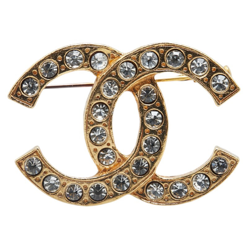 Chanel Coco Mark Rhinestone Brooch