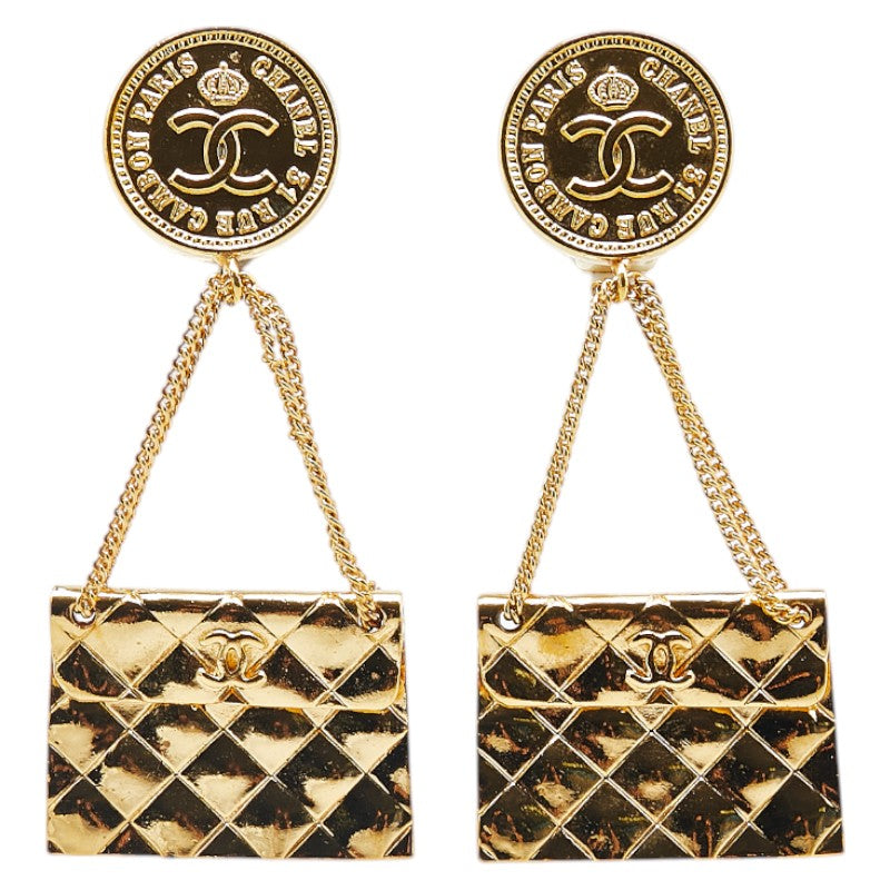 Chanel Coco Mark 31 RUE CAMBON PARIS Matelassé Earrings