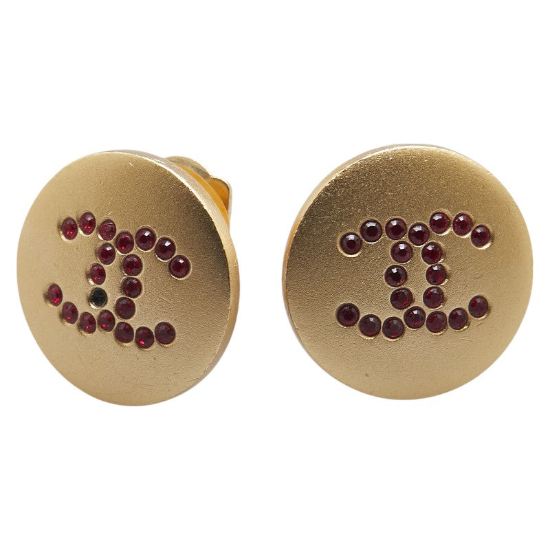 Chanel Coco Mark Round Earrings